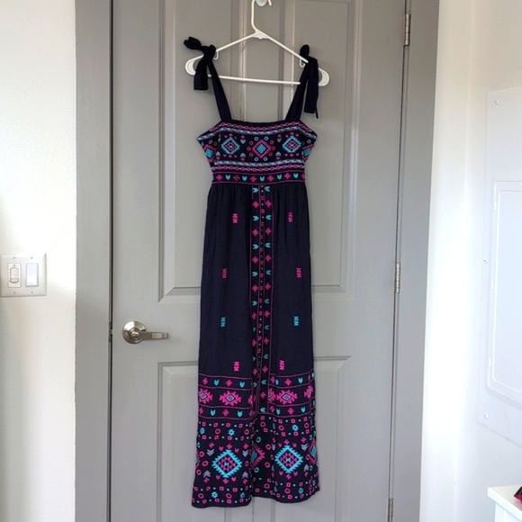 NWT Savanna Jane Midnight Magic Embroidered Maxi Dress - Picture 8 of 16